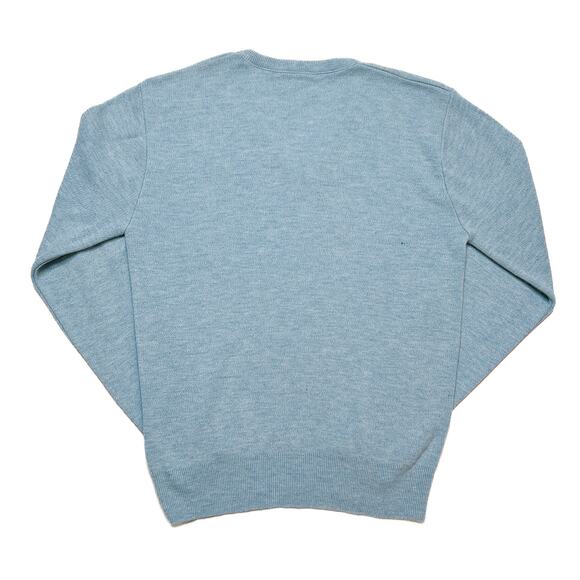 Jantzen Vintage Sweater Tight Knit Blue Pullover Men's Medium Preppy Classic 90s - Picture 3 of 6